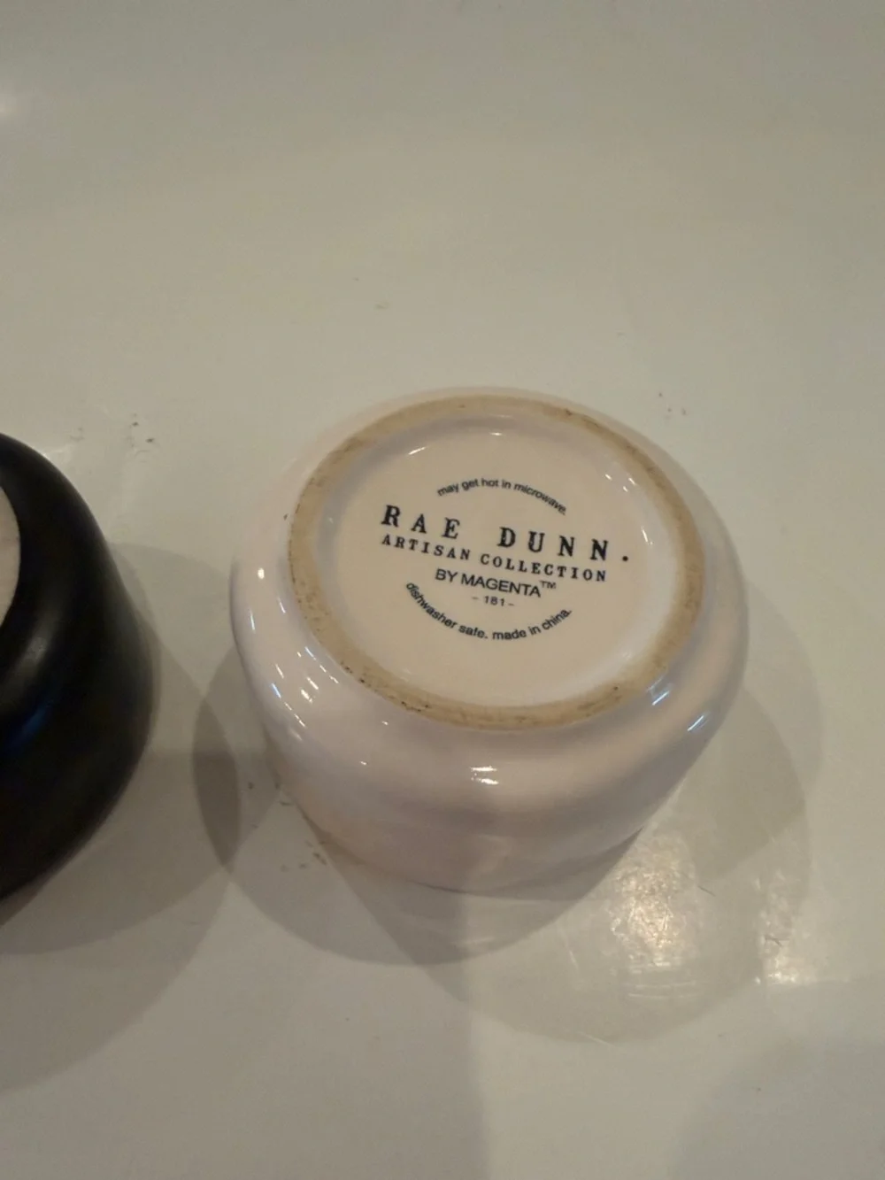 Rae Dunn Black Salt and White Pepper Ceramic Set Classic Kitchen Accents No Lid